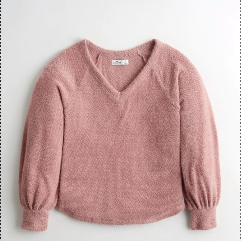 Pink V-Neck Sweater